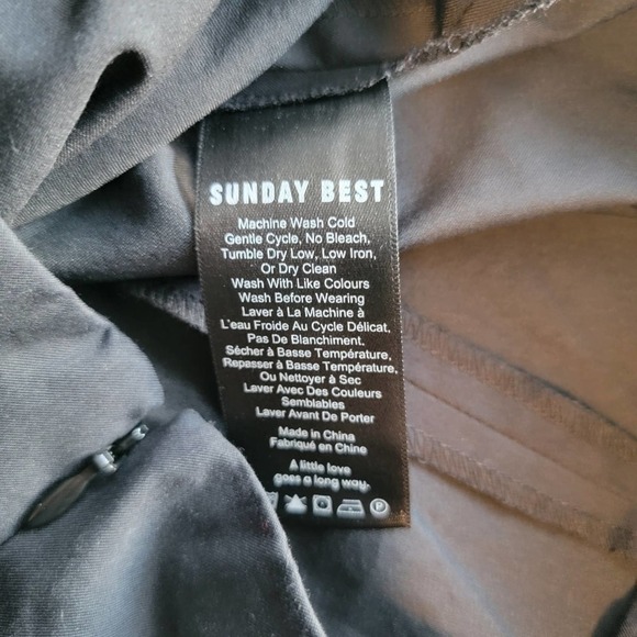 🛑 2 / $40 Sale! Aritzia × Sunday Best Black Meridia Pant NWT - Size 00 - Picture 5 of 7